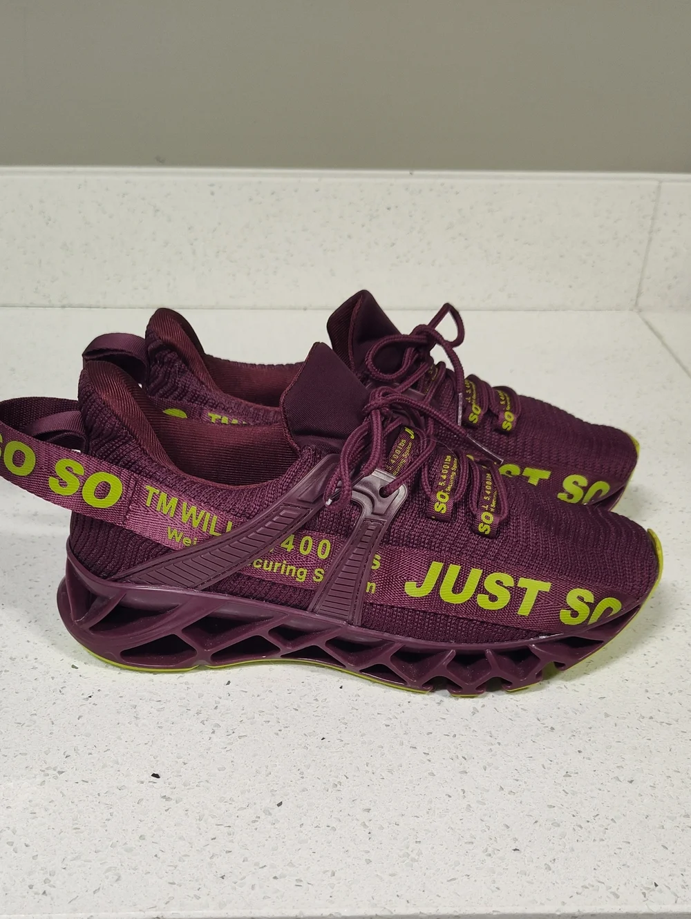 Just So So Sneekers Burgundy Size 39 (8)